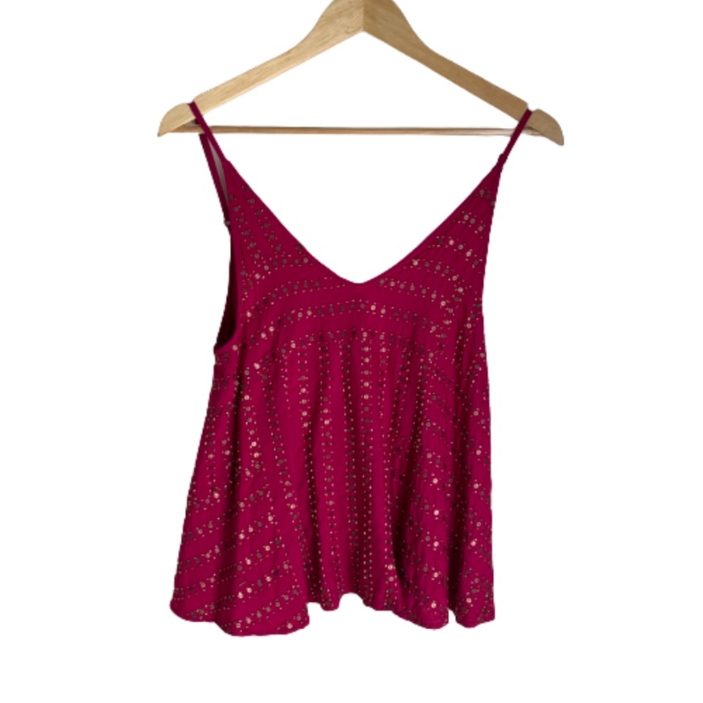 Free People| beaded sequin tank top